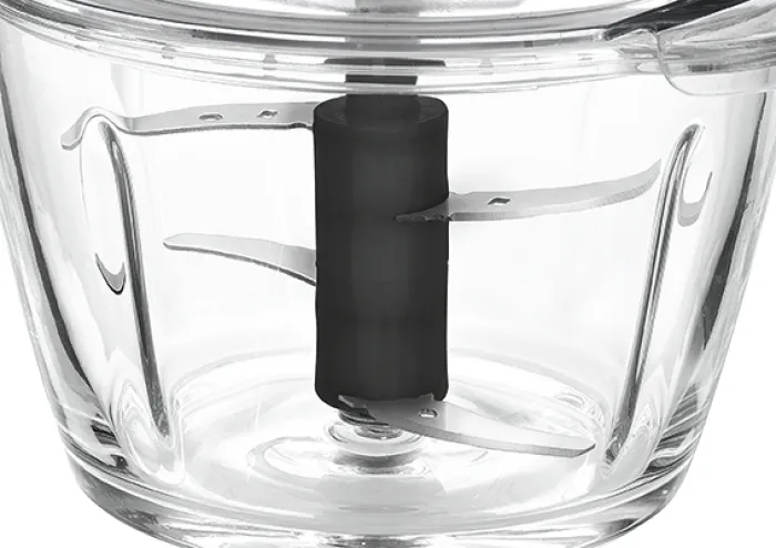 PROFICOOK 501150 Food Chopper, 400 W, 1 L, Stainless steel/Glass