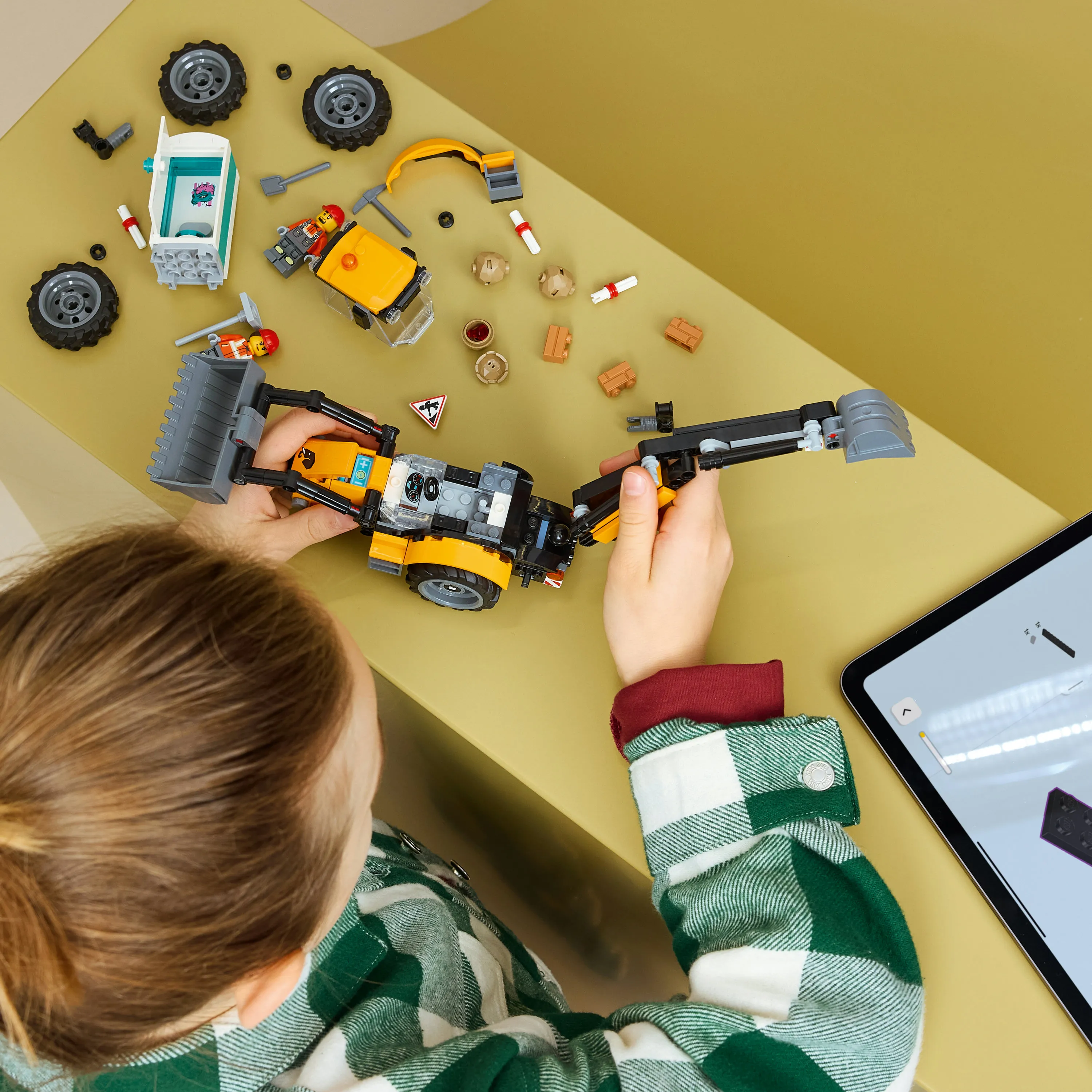 LEGO City Yellow Backhoe Loader 60480