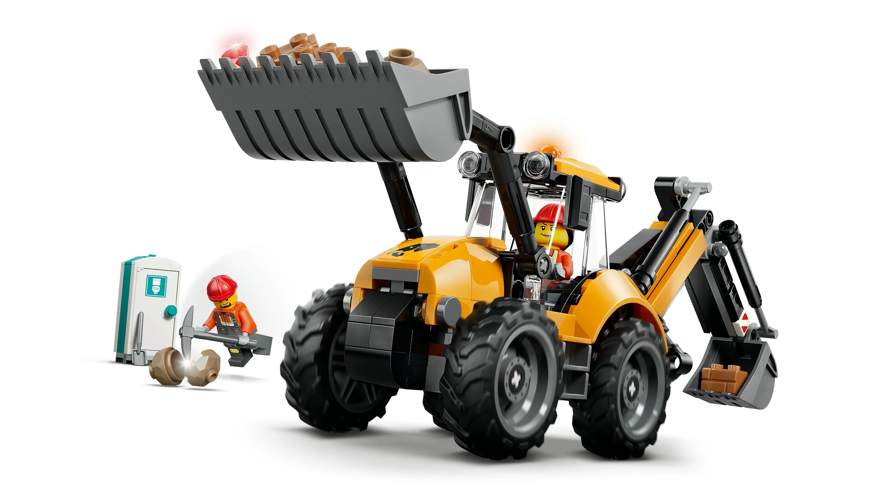 LEGO City Yellow Backhoe Loader 60480