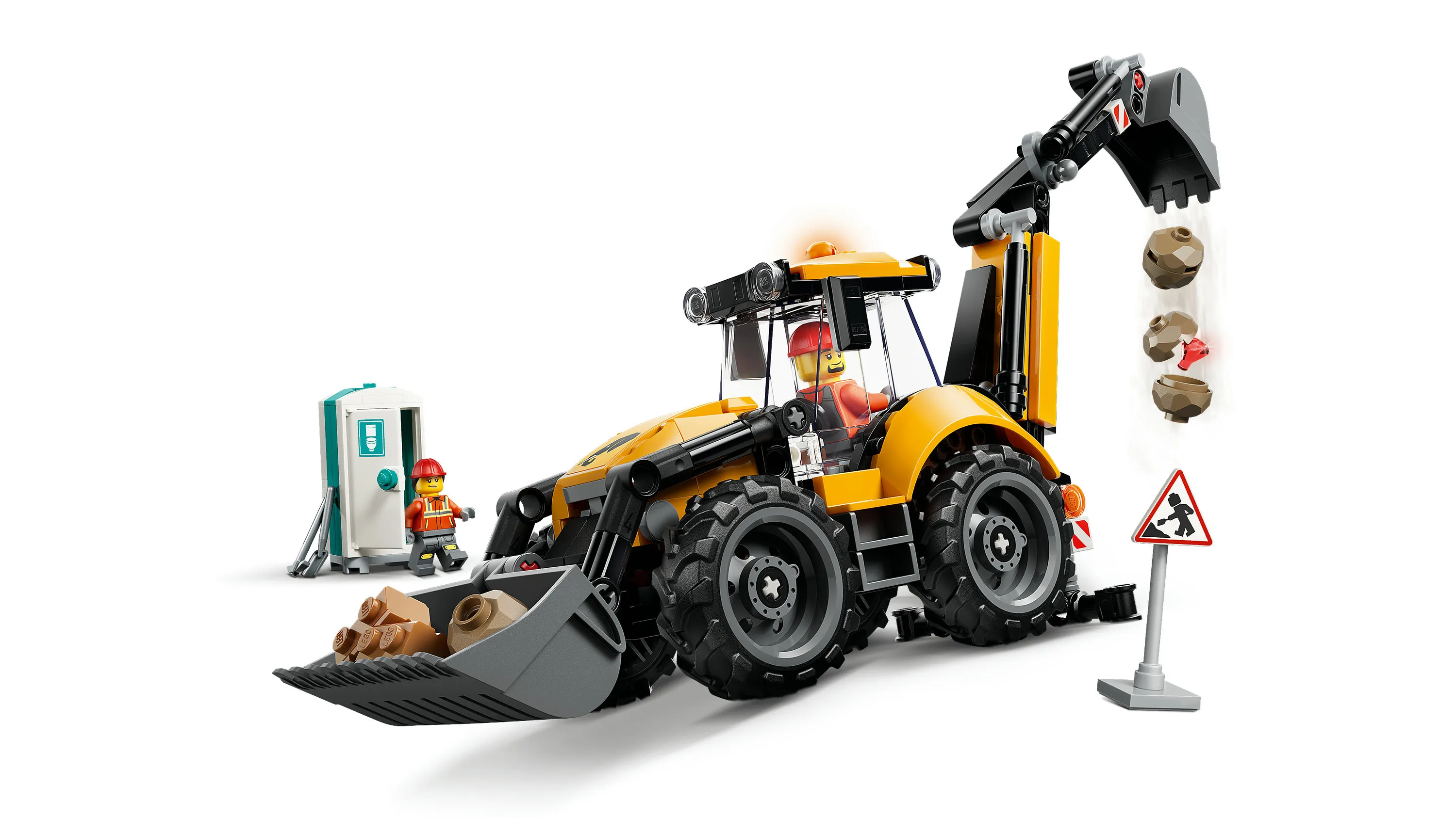 LEGO City Yellow Backhoe Loader 60480