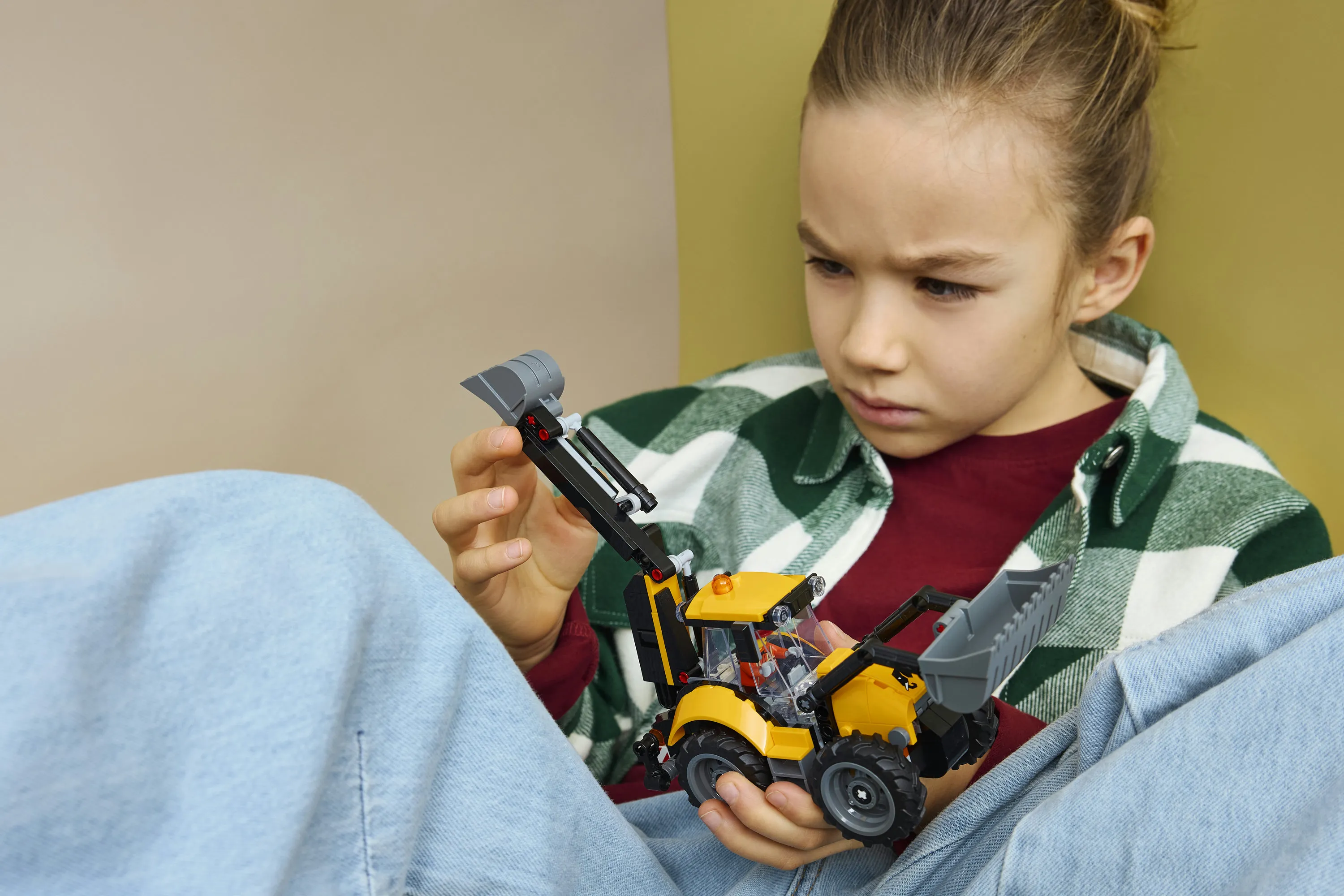 LEGO City Yellow Backhoe Loader 60480