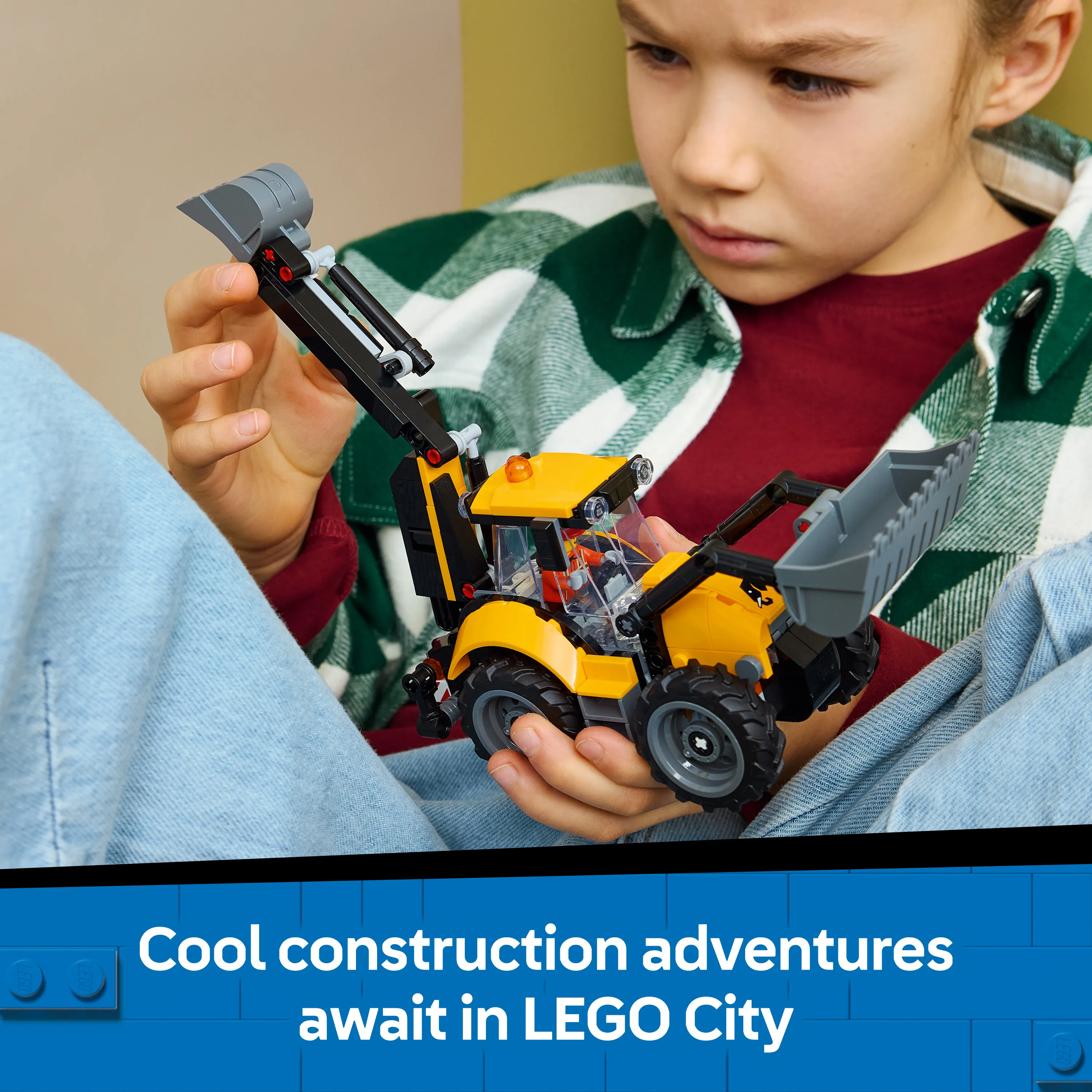 LEGO City Yellow Backhoe Loader 60480
