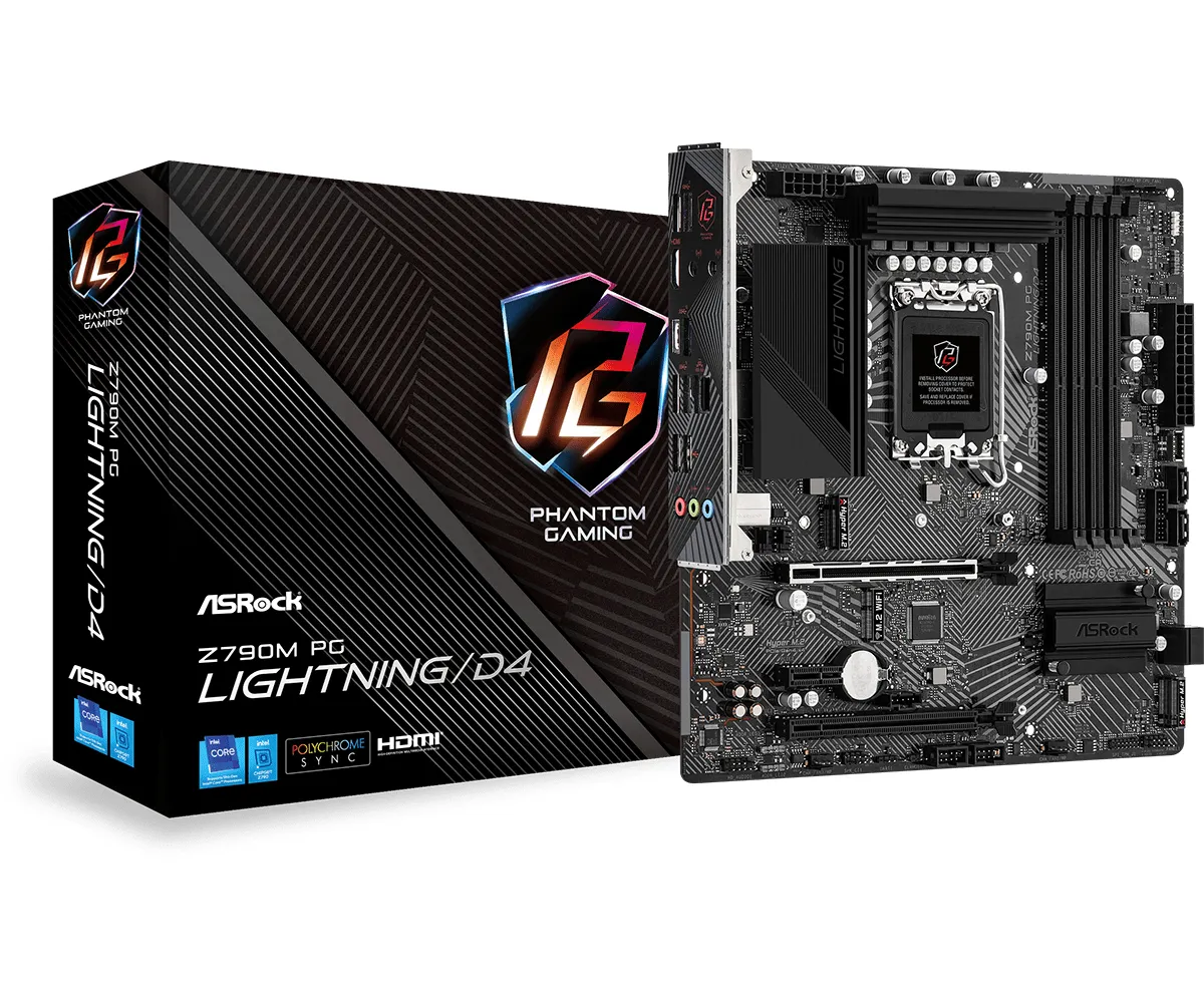 ASRock Z790M PG Lightning DDR4 mATX-emolevy