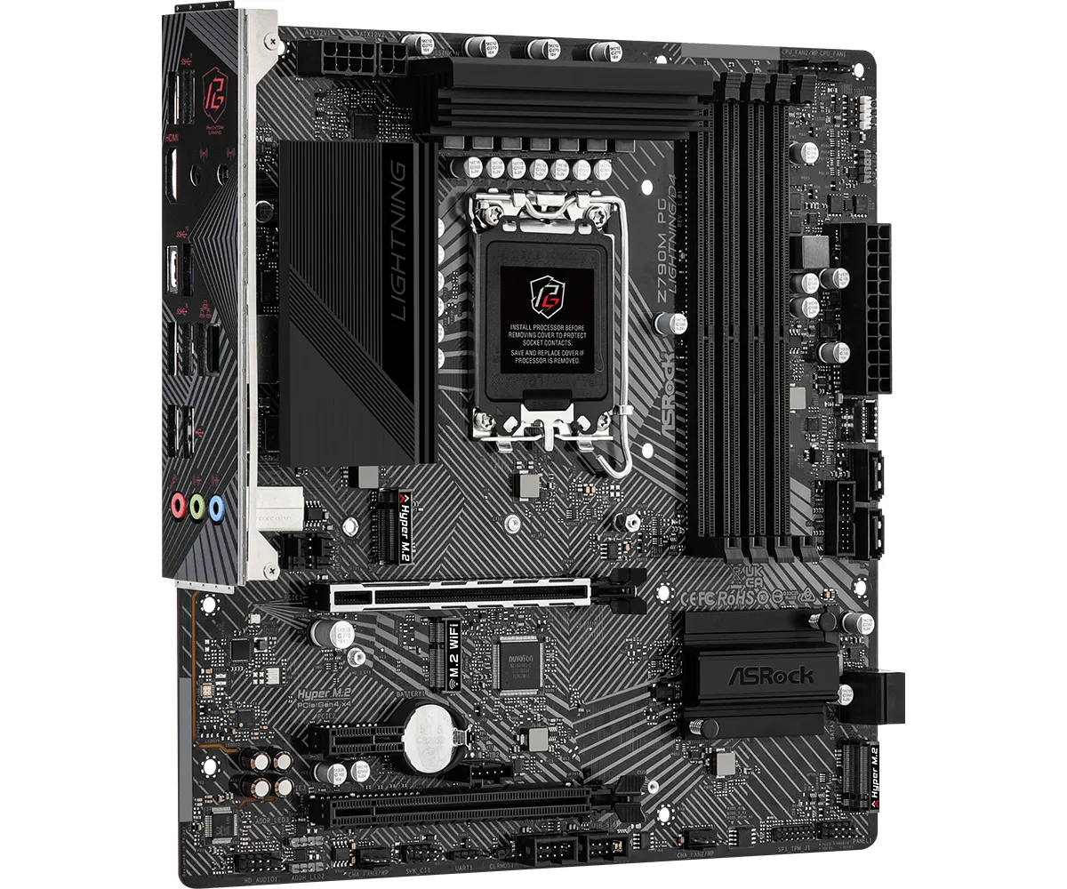 ASRock Z790M PG Lightning DDR4 mATX-emolevy