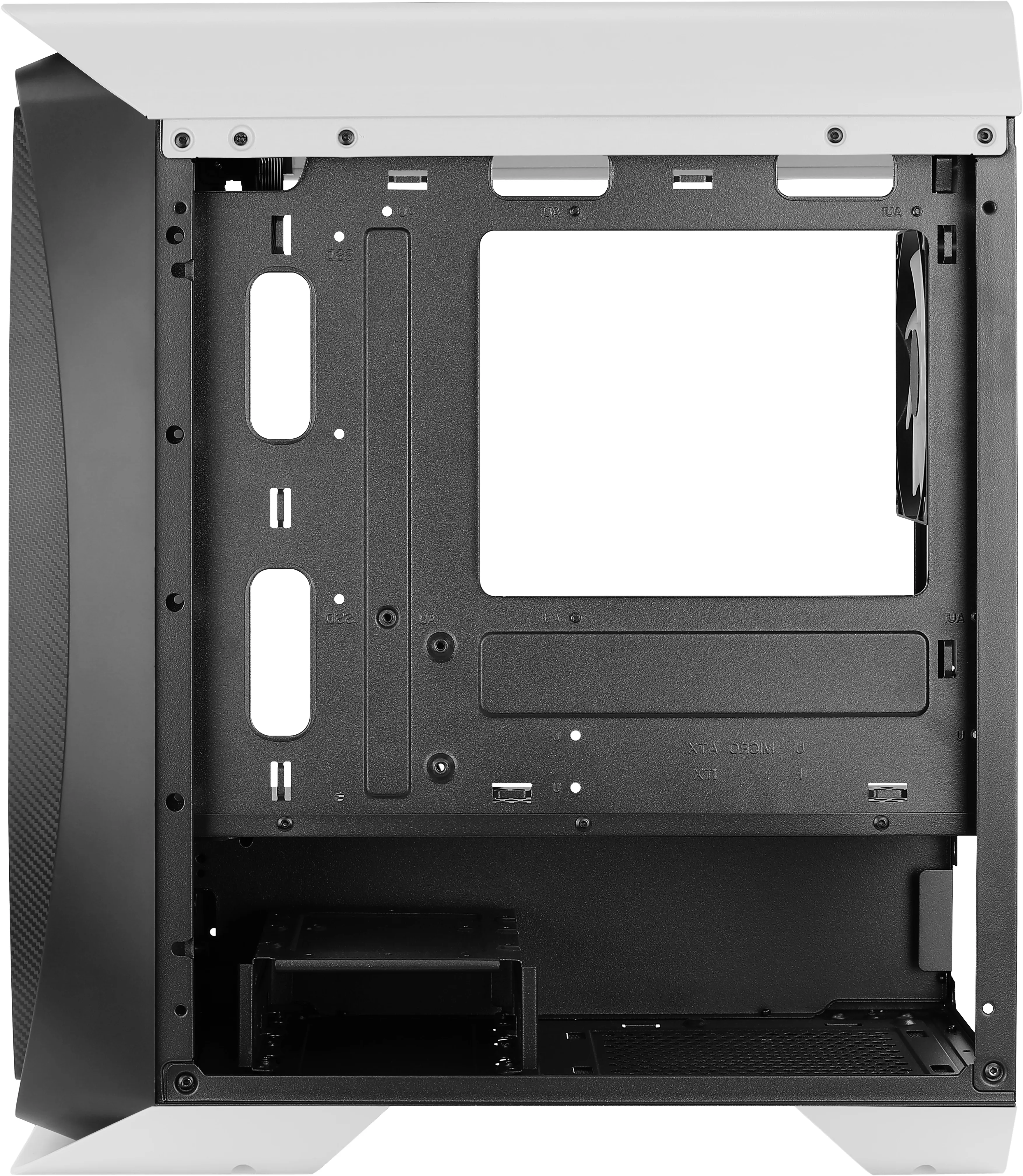 AeroCool Aero One Mini Frost Micro-ATX -kotelo, Musta