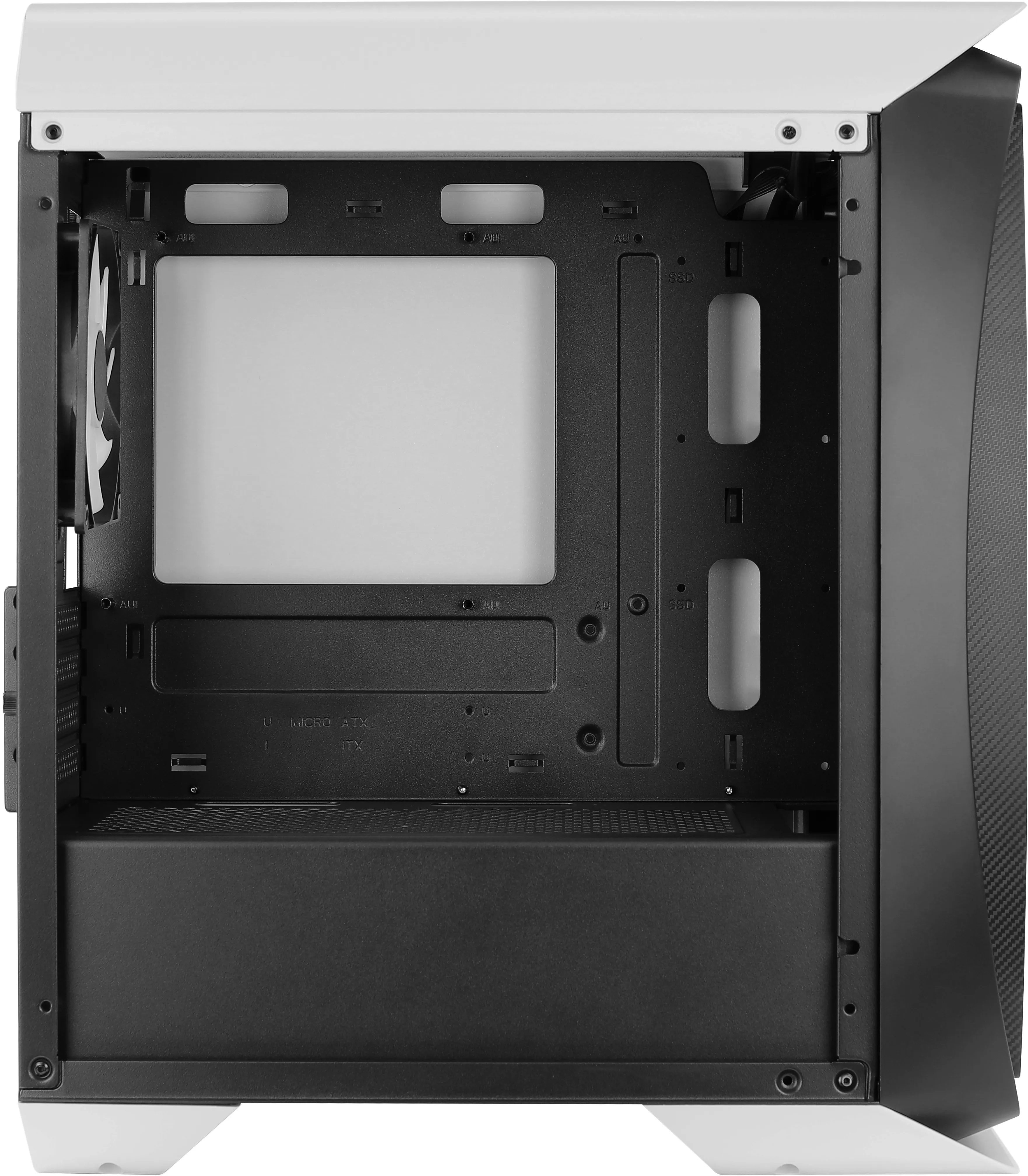 AeroCool Aero One Mini Frost Micro-ATX -kotelo, Musta