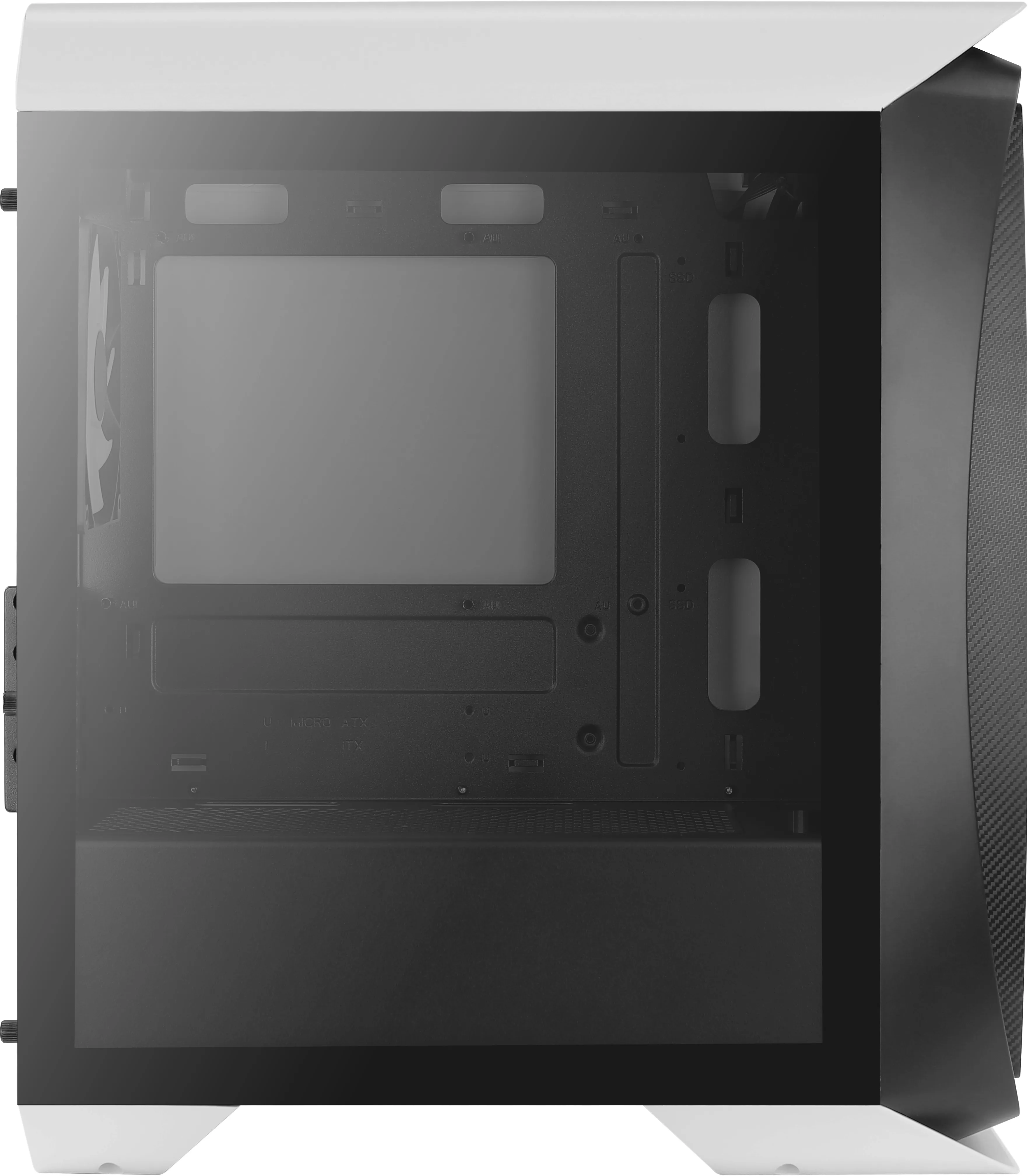 AeroCool Aero One Mini Frost Micro-ATX -kotelo, Musta