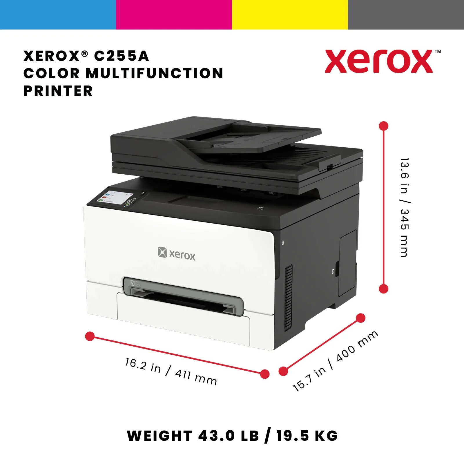 C255 A4 25ppm Wireless Duplex Copy/Print