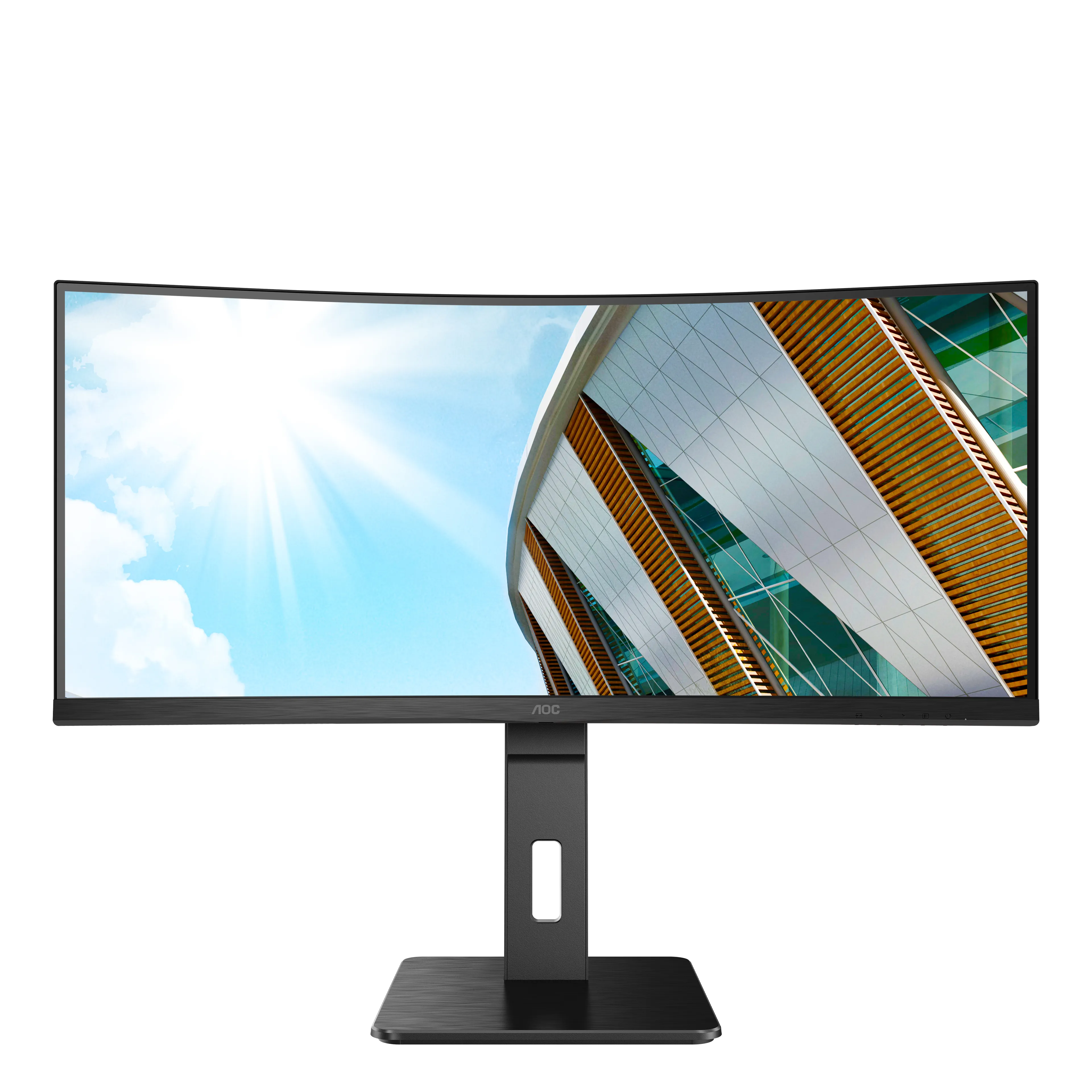 AOC CU34P2A 34" UWQHD, VA curved sk&auml;rm