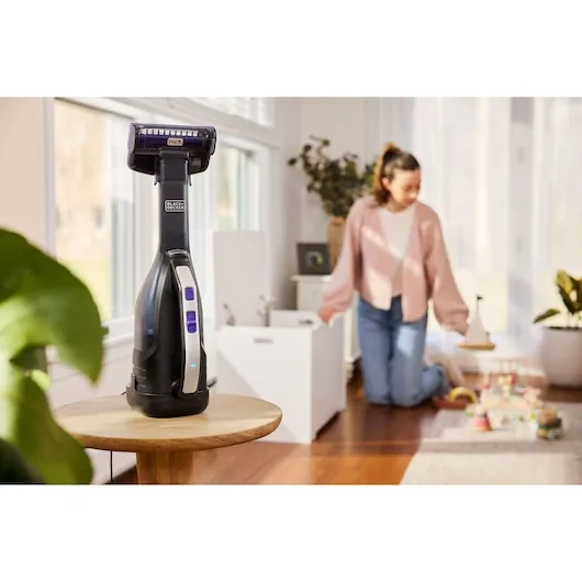 Black+Decker DVD320BP-QW 12V -k&auml;sik&auml;ytt&ouml;inen imuri, musta