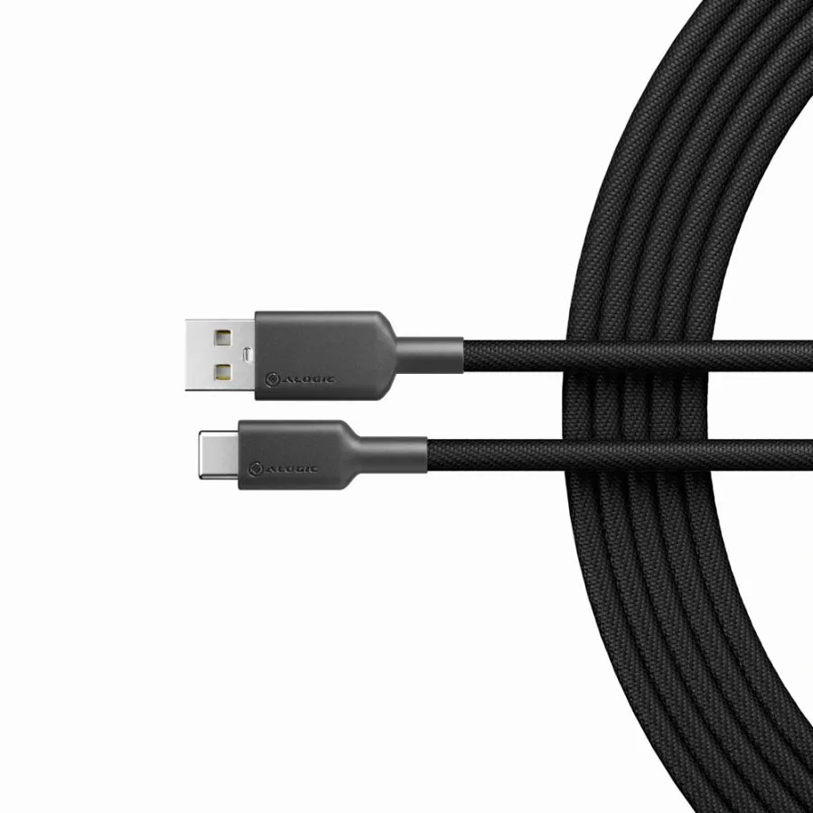 Alogic Elements Pro USB-A – USB-C - cable, 1 m, Black