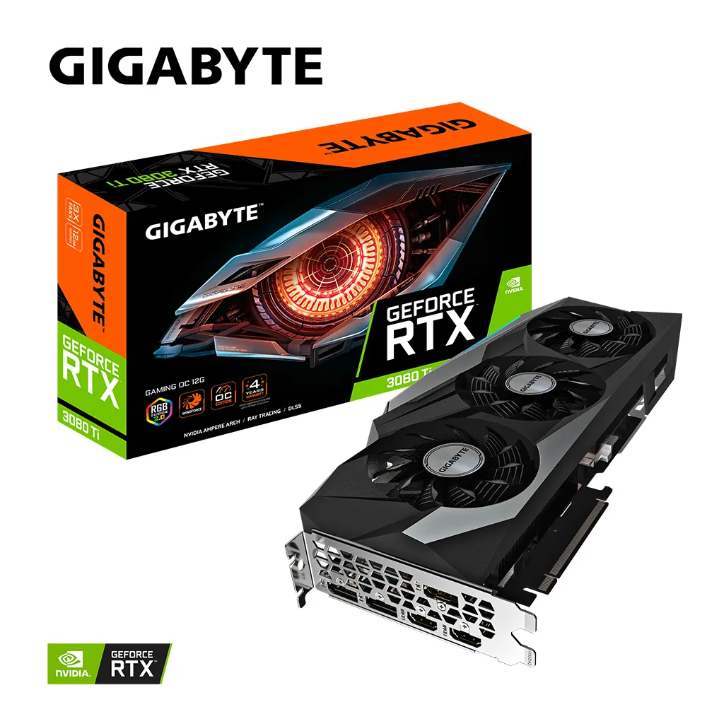 Gigabyte GeForce RTX 3080 Ti Gaming OC 12 Gt -n&auml;yt&ouml;nohjain