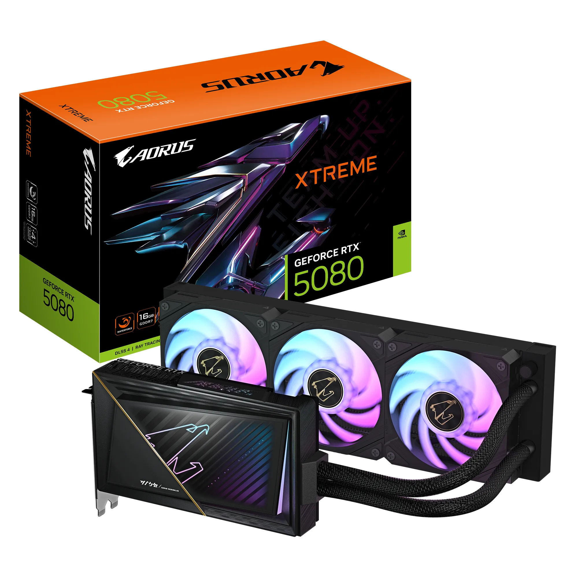 Gigabyte GeForce RTX 5080 Xtreme Waterforce 16 Gt -n&auml;yt&ouml;nohjain