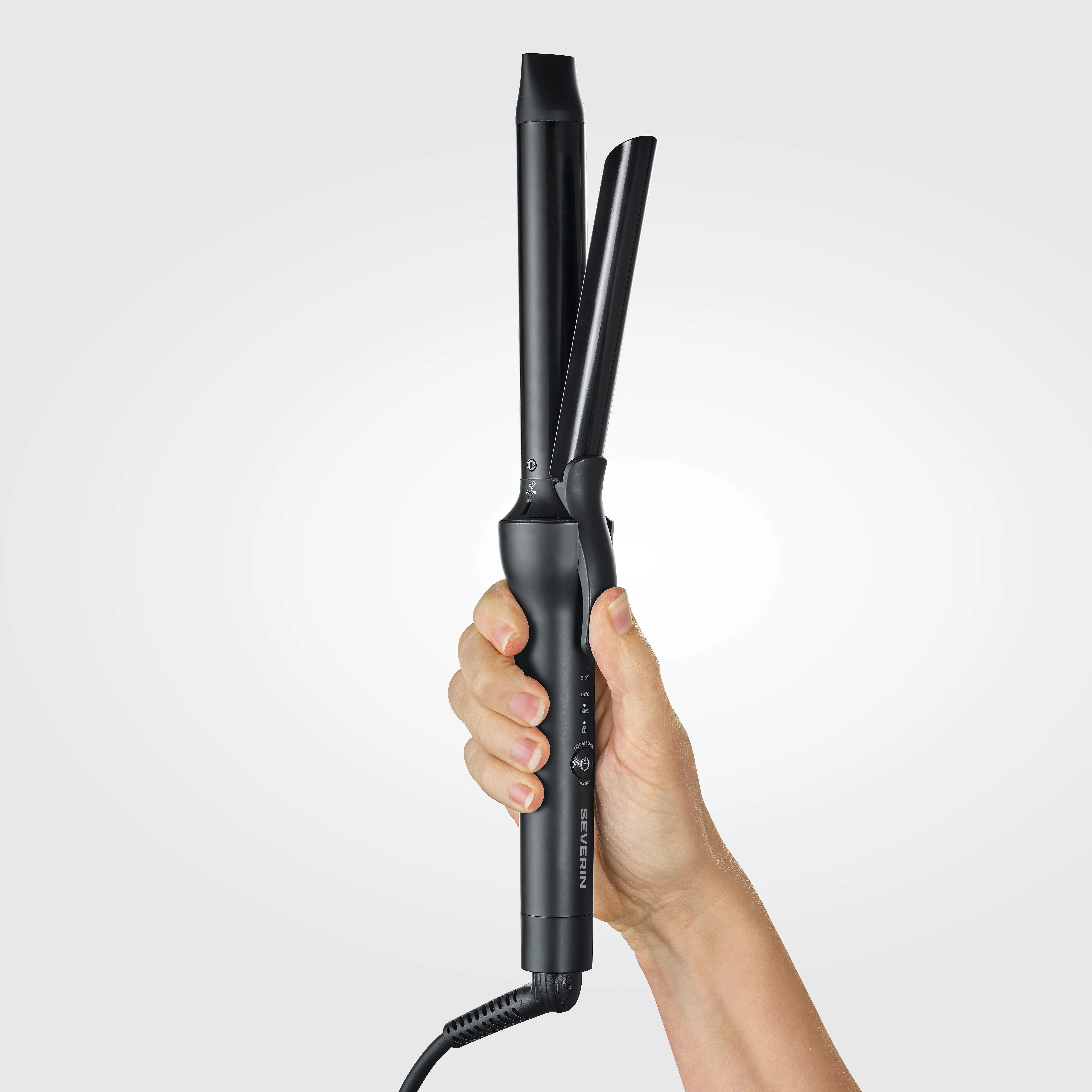 SEVERIN HS0822 25mm Hair Curler, Black/Grey