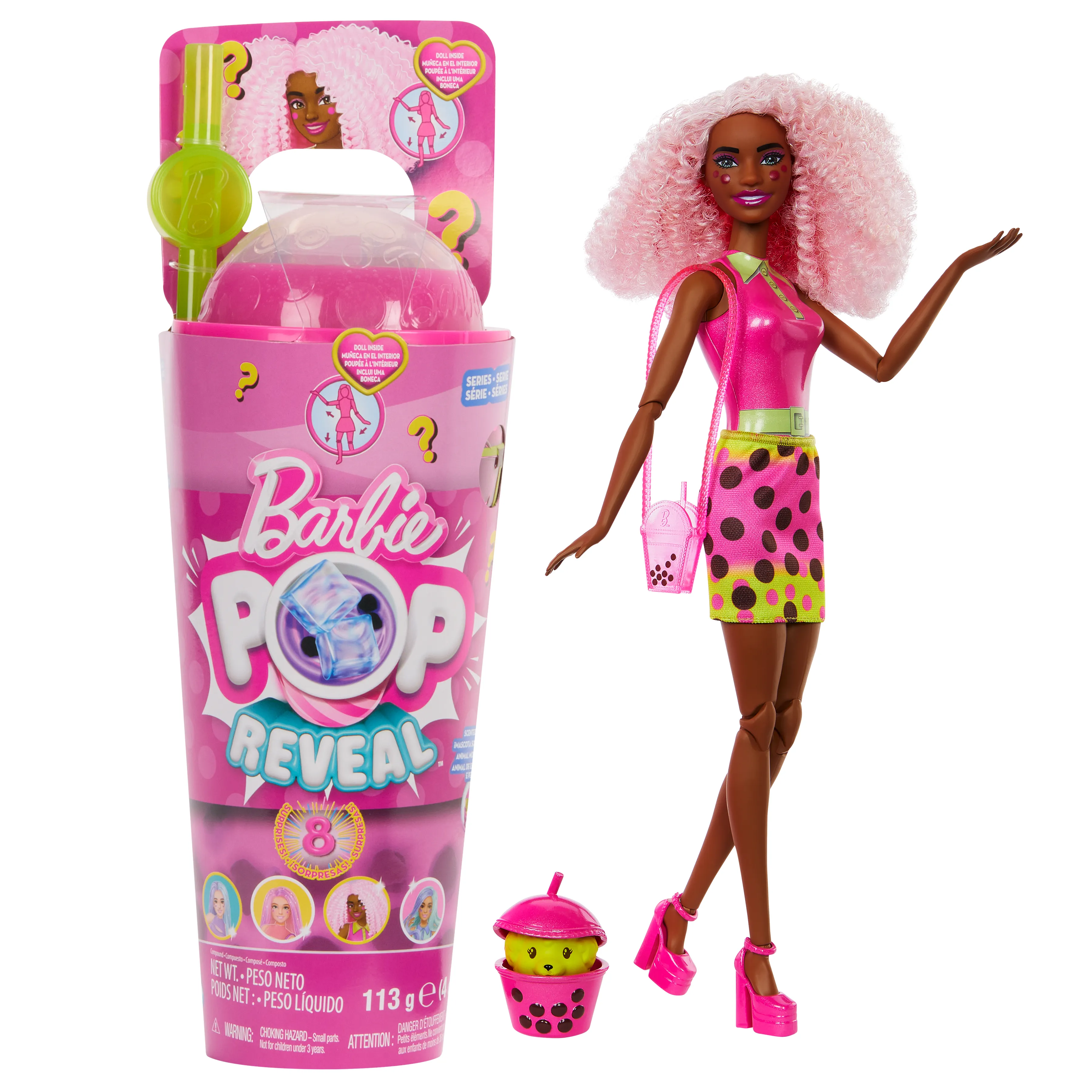 Mattel Barbie Pop! Reveal Bubble Tea Series - Berry Bliss, toy figure