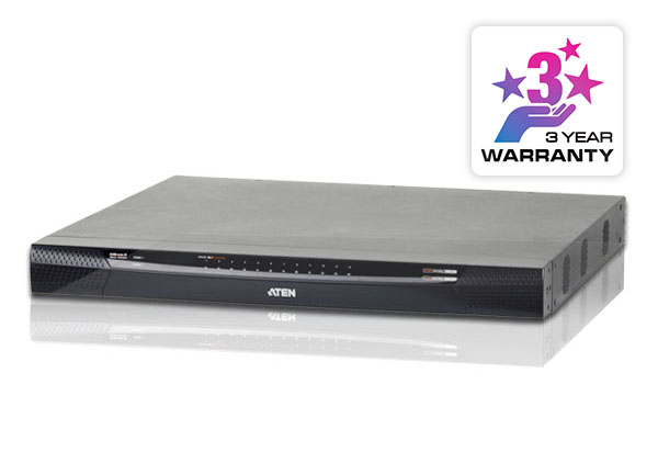 ATEN 24-Port 5-Bus CAT5e&amp;6 KVM Over IP Switch w/Audio/VirtualMedia