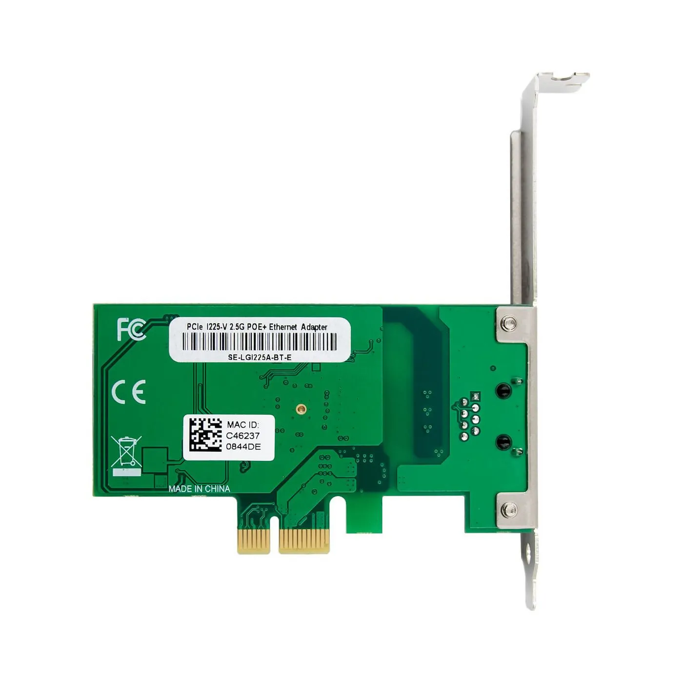 MicroConnect MC-PCIEX1-I226 - 2.5 Gigabit PoE network card