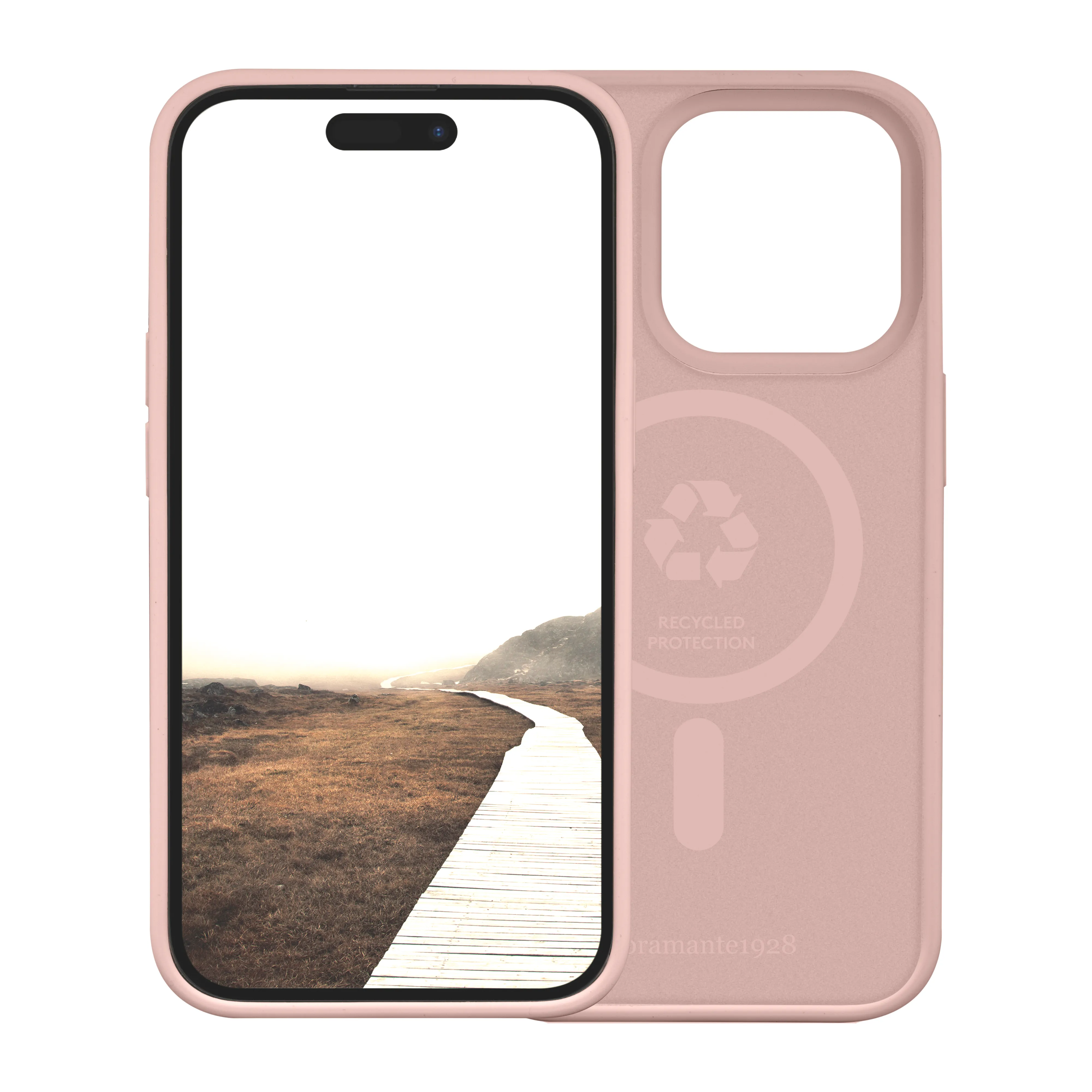 Dbramante1928 Monaco MagSafe, iPhone 15 Pro Max - Case, Pink Sand