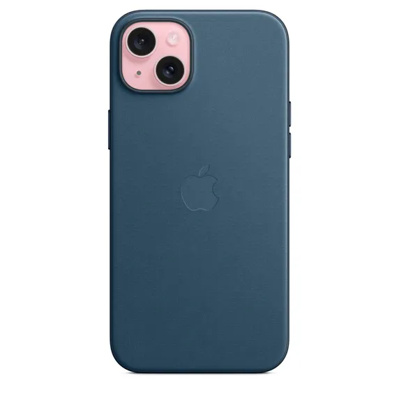 Apple iPhone 15 Plus, MagSafe -FineWoven-kuori, Tyynen&shy;meren&shy;sininen