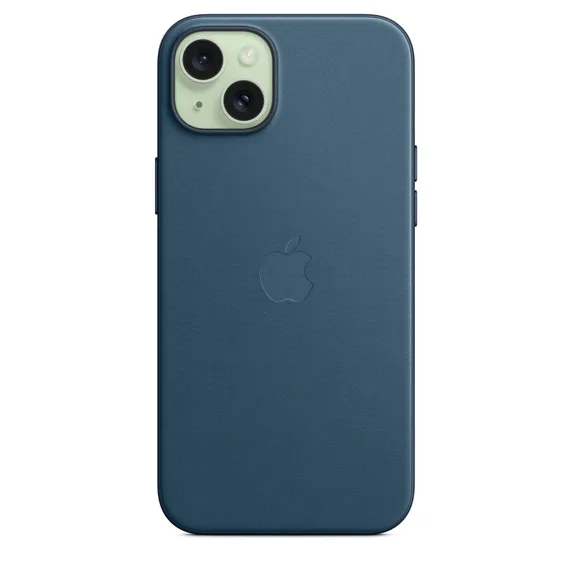 Apple iPhone 15 Plus, MagSafe -FineWoven-kuori, Tyynen&shy;meren&shy;sininen