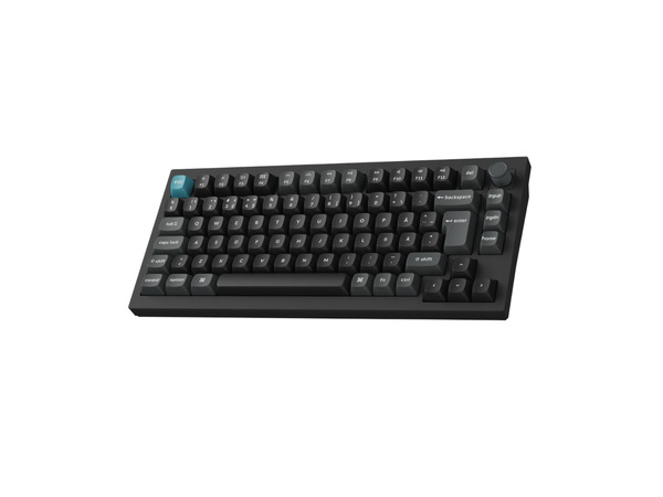 Keychron Q1 Ultra 8K 75% -langaton mekaaninen pelin&auml;pp&auml;imist&ouml;, Silk POM Red, musta