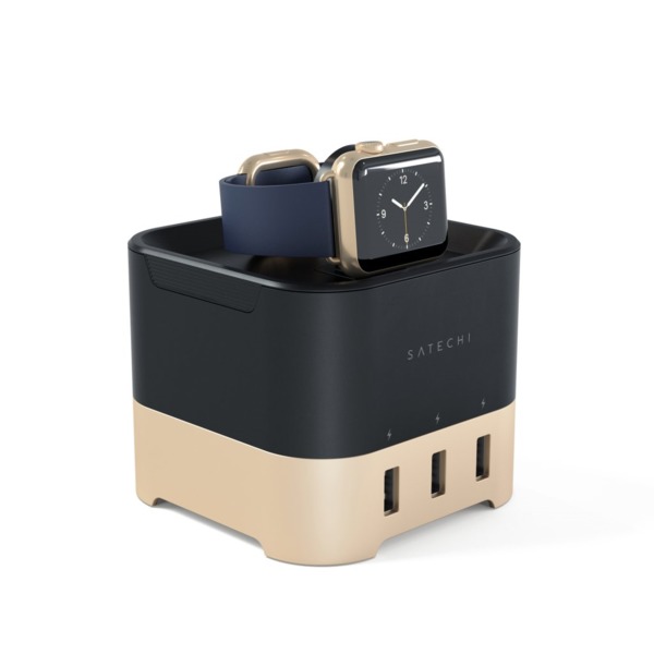 Satechi Smart Charging Stand - Black / Gold