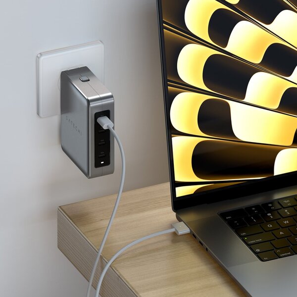Satechi 145W GaN, 4x USB-C - USB-laturi