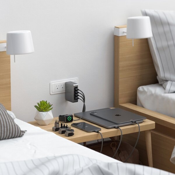 Satechi 145W GaN, 4x USB-C - USB-laturi