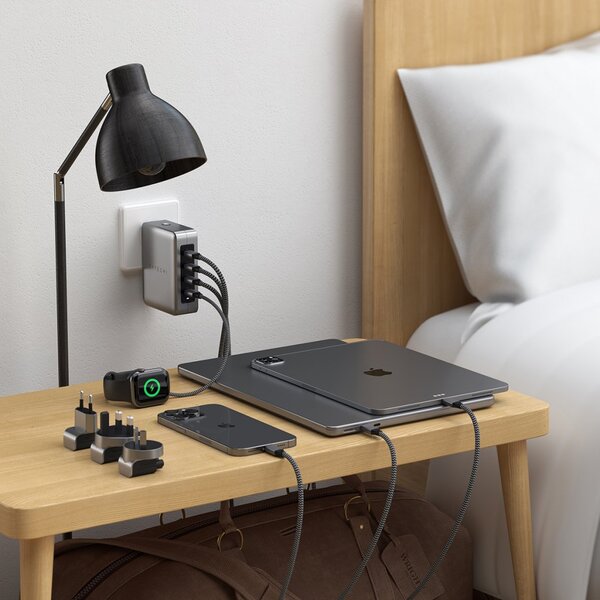 Satechi 145W GaN, 4x USB-C - USB-laturi