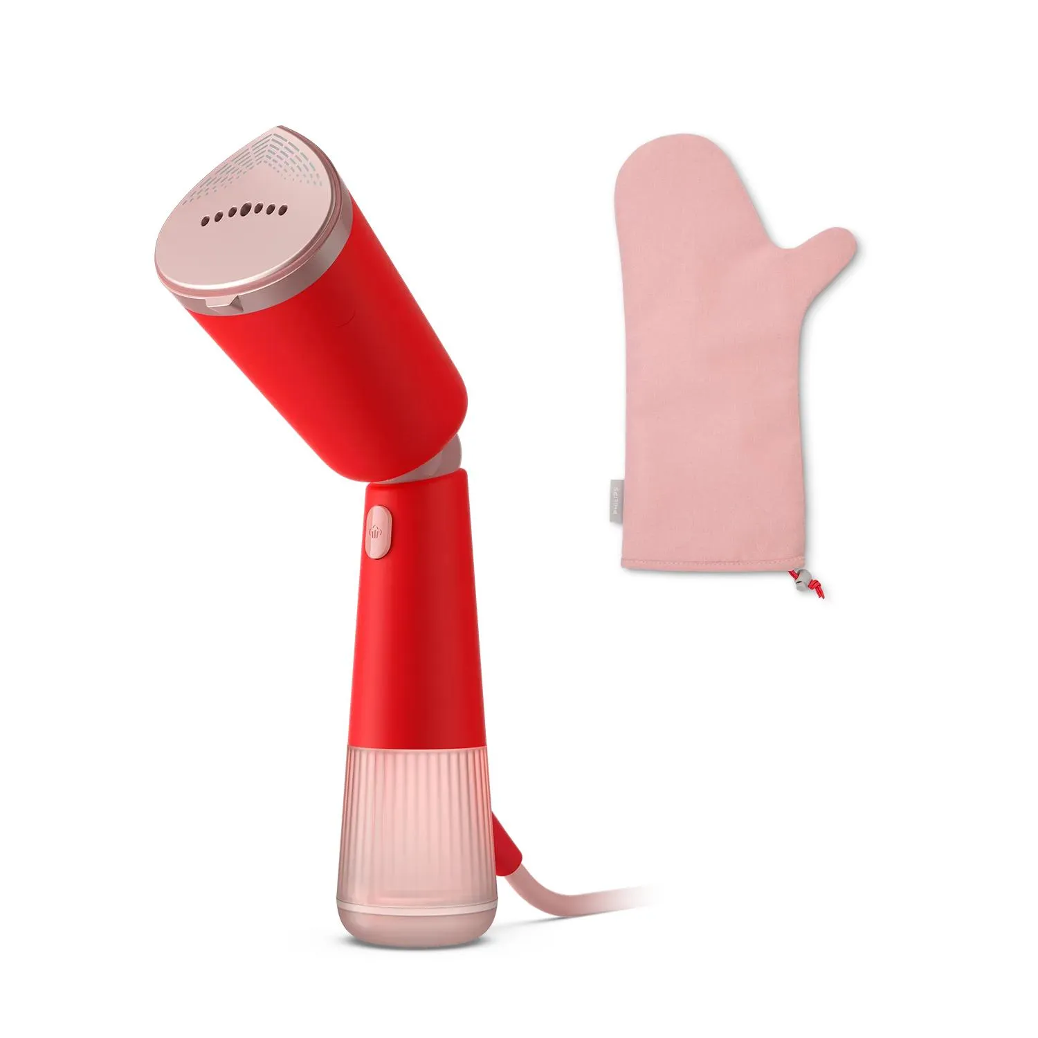 Philips STH5020/40 Handheld Steamer, 1400W, 0.12L, Coral Red