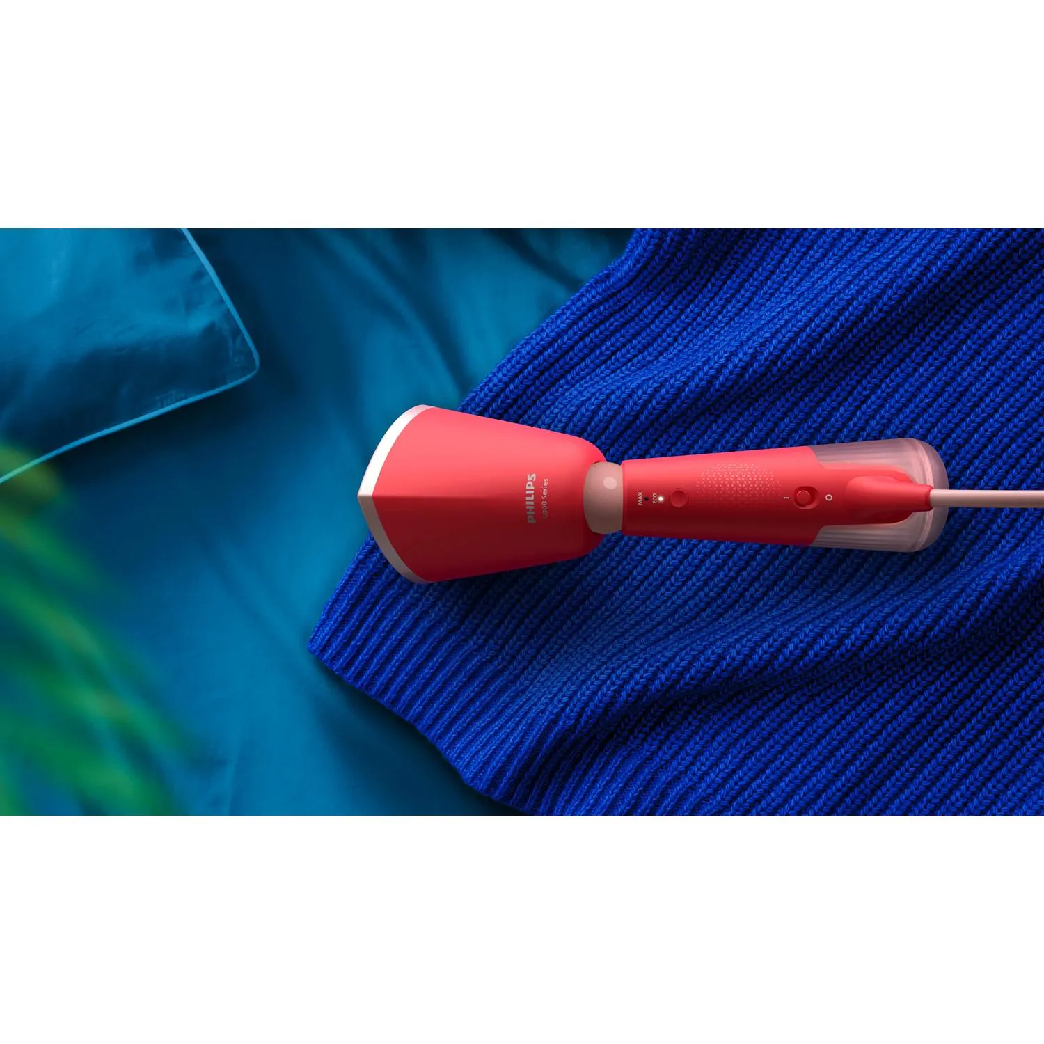 Philips STH5020/40 Handheld Steamer, 1400W, 0.12L, Coral Red