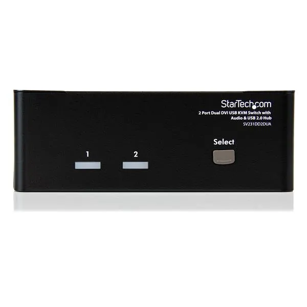 2 Port Dual DVI USB KVM Switch