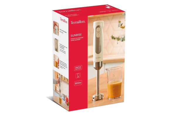 Terraillon Sunrise 800W Hand Blender, Cream