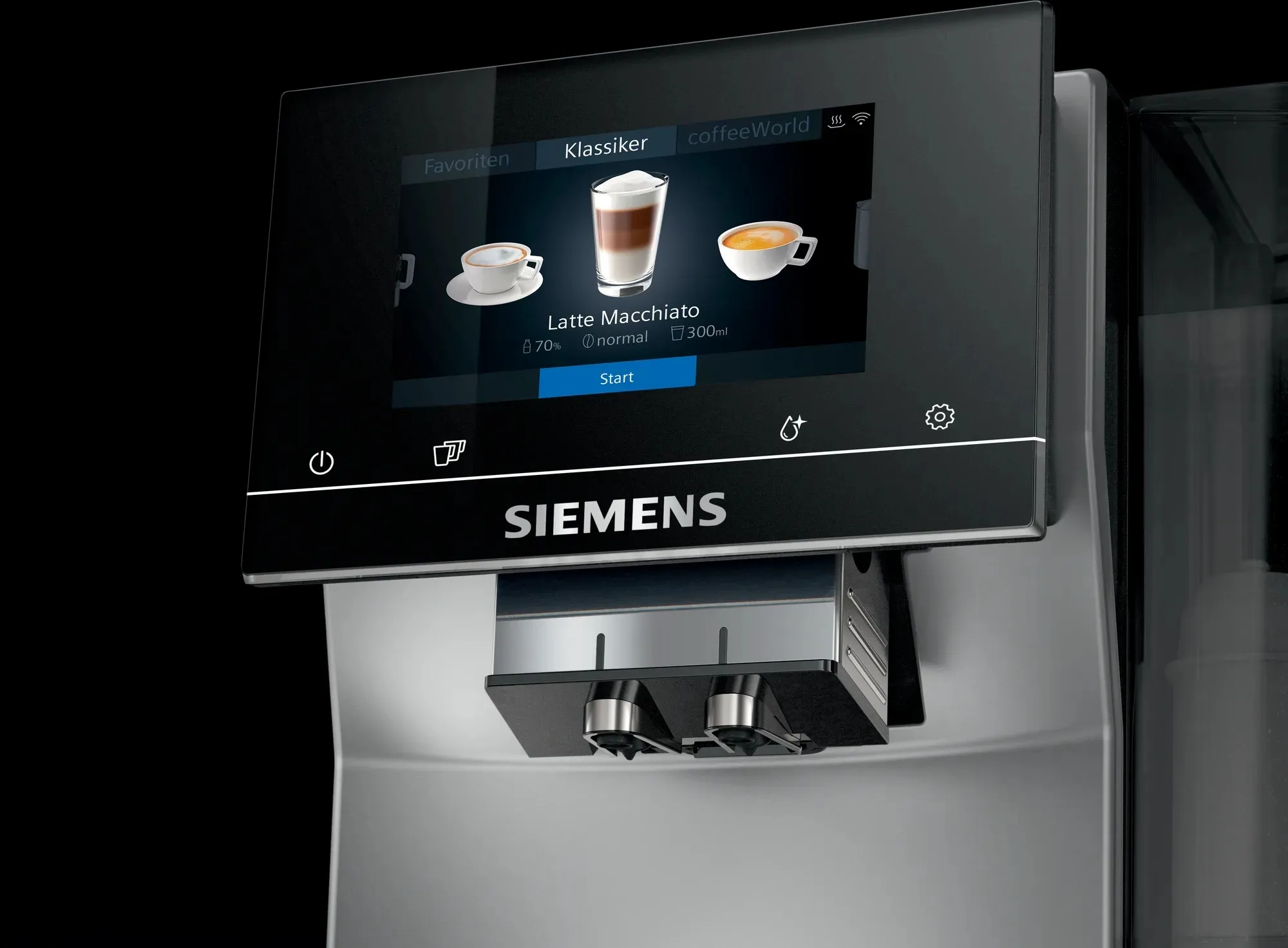 Siemens TP705D01 - combi coffee maker, fully automatic, Black