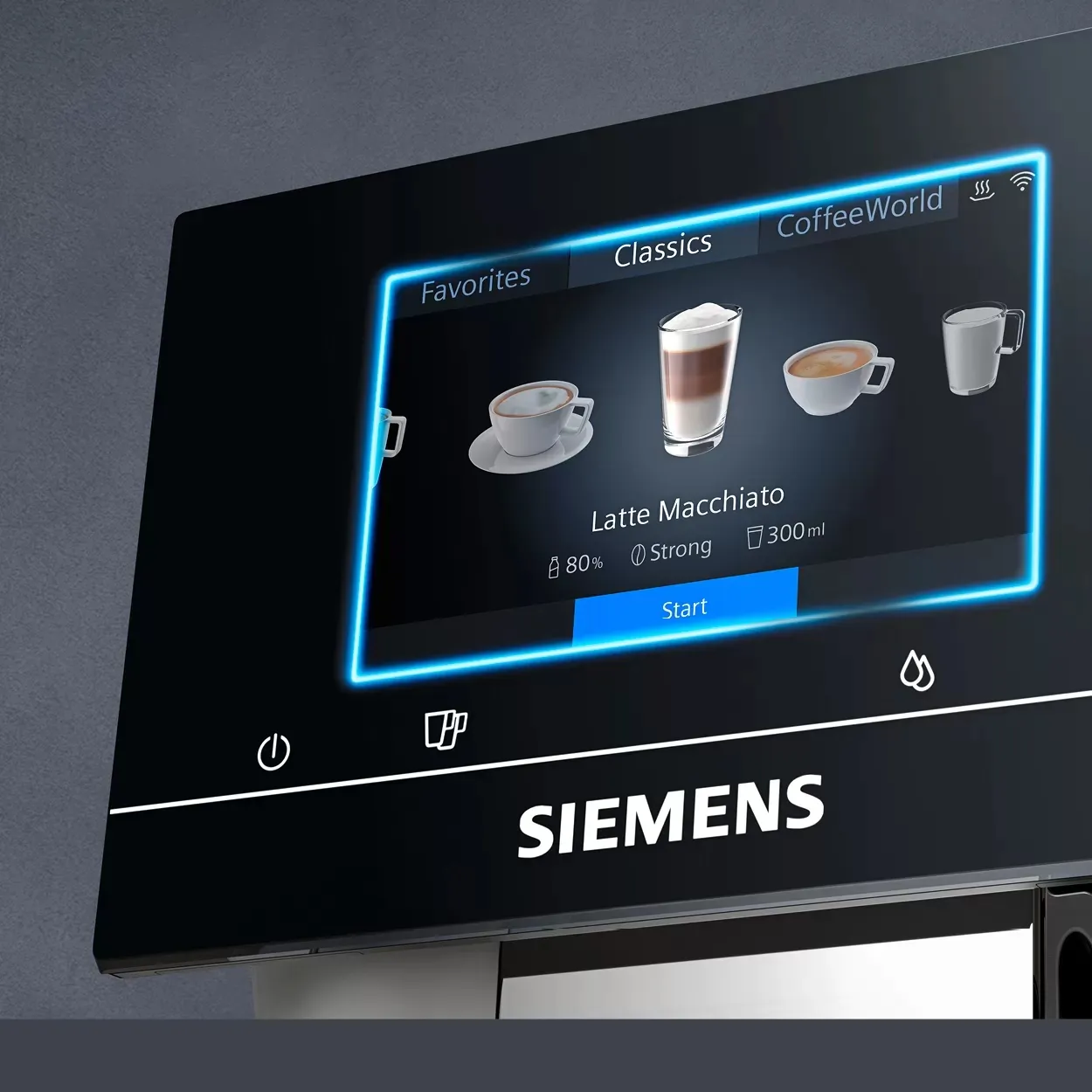 Siemens TP705D01 - combi coffee maker, fully automatic, Black