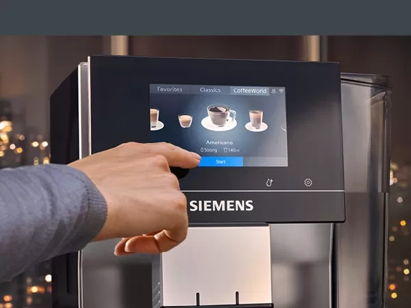 Siemens TP705D01 -yhdistelm&auml;kahvinkeitin, t&auml;ysautomaattinen, Musta