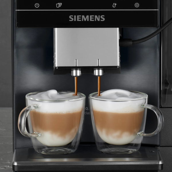 Siemens TP705D01 -yhdistelm&auml;kahvinkeitin, t&auml;ysautomaattinen, Musta