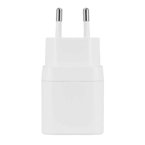 Deltaco 1x USB-A 18 W, 1x USB-C PD 20 W USB -laturi, valkoinen