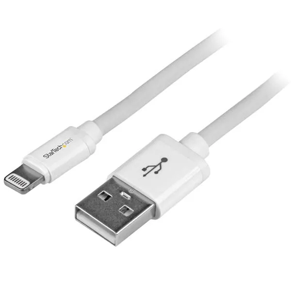 Startech USB-A - Lightning - cable, 2 m, White