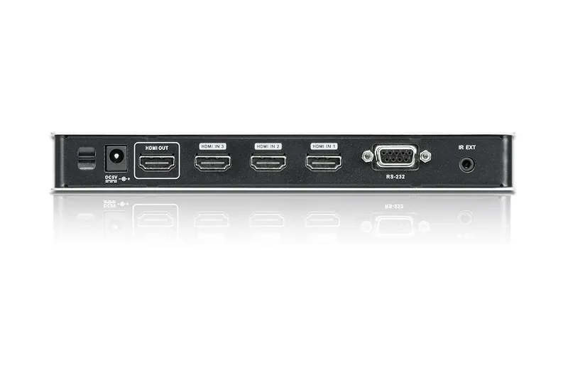 ATEN VS481B, HDMI-switch, 4 ing&aring;ngar - 1 utg&aring;ng, UHD/4K, silver