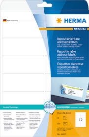 HERMA Removable Labels A4 99,1x42,3 (25)