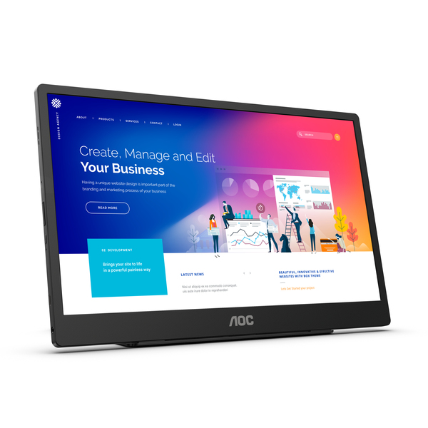 AOC 15.6&quot; 16T2, Full HD, IPS - monitor