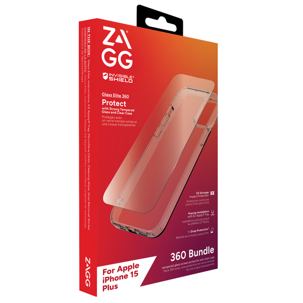ZAGG IS BNDL Glass Elite&nbsp;360 iPhone 15 Plus Clear