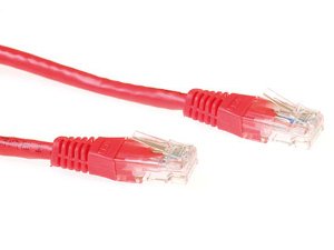 Suomen Addon Cat6 U/UTP -verkkokaapeli, 1 m, Punainen