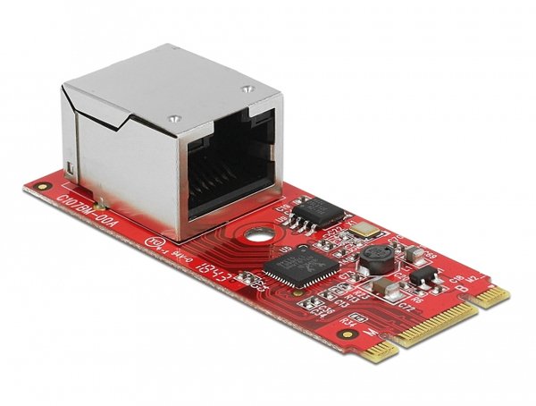 M.2 Converter Key B+M to 1 x RJ45 Gigabit LAN port horizontal