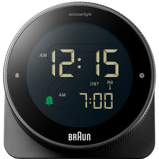 Braun BC 24 B DCF - v&auml;ckarklocka, Svart