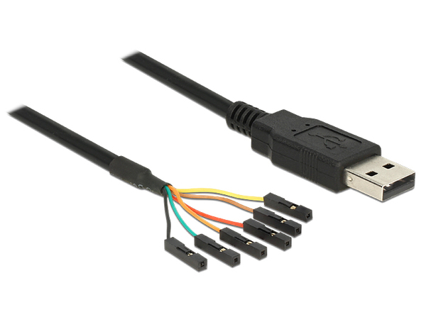 Delock USB 2.0 to Serial TTL Converter with 6 pin header female separa