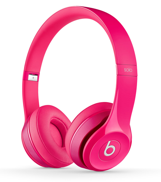 BEATS Headphones Solo2 On-Ear Mic Pink