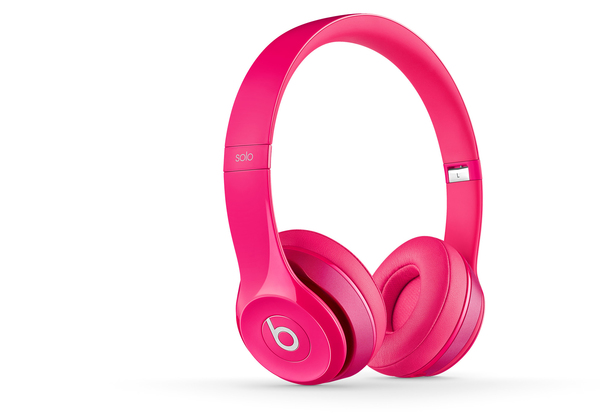 BEATS Headphones Solo2 On-Ear Mic Pink