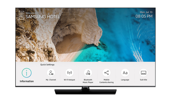 Samsung Professional Hospitality TV, 50&quot;, 50HJ690Y (59,9mm), UHD, Tizen 4, 20W Speakers, DVB-T2/C/S2 tuner, Smart, WiFi, IPTV, Bluetooth, H.Browser, REACH 4 (RF